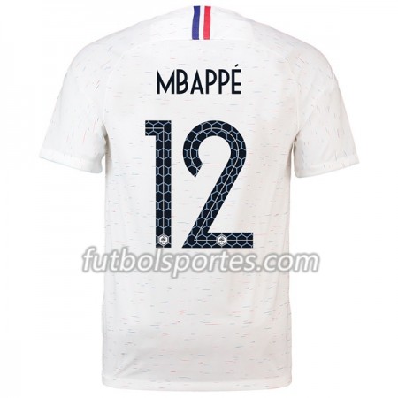 Camisetas Francia Mbappe 12 Segunda Equipacion Mundial 2018